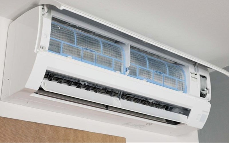 Room 802 air conditioner — clogged filters